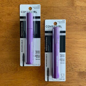 2 CoverGirl Professional washable smudge-resistant mascara in black/brown
